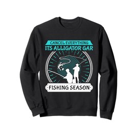 Alligator Gar Fishing Spot Rod and Reel Combo Alligator Gar Sweatshirt