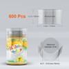 600Pcs Shrink Wrap for Bottles Bands Jars - Clear Heat