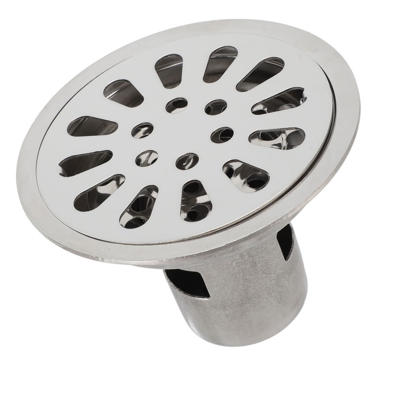 Floor Drain 3.5 Inch Stainless Steel Odor Resistant Deep Water