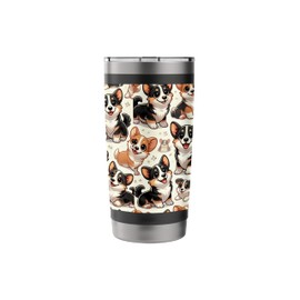 Cute Corgi Tri-colored | Adorable Dog Lover Stainless Steel Insulated Tumbler