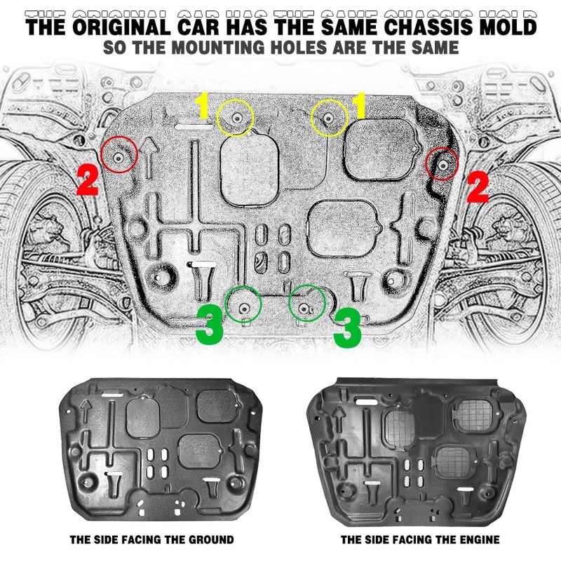 Front Engine Guards Fit for Honda Civic 2022 2023 2024