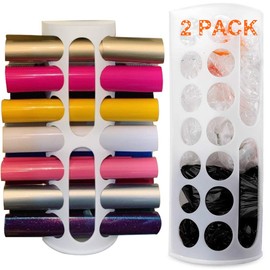 Lunies Grocery Bag Holder - Wall Mount Hanging Trash Bag Organizer for Kitchen (Large Capacity, 2-pack)