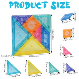 Dryxog Magnetic Tangram Curious and Fun Travel Game, Magnetic Game, Creative Puzzle, Magnetic Puzzle, IQ Games for Children, Airplane Gadgets, Perfect Party Bag