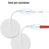 10 pcs Replacement TENS Pads Gel Sheet 2mm Pin Connector