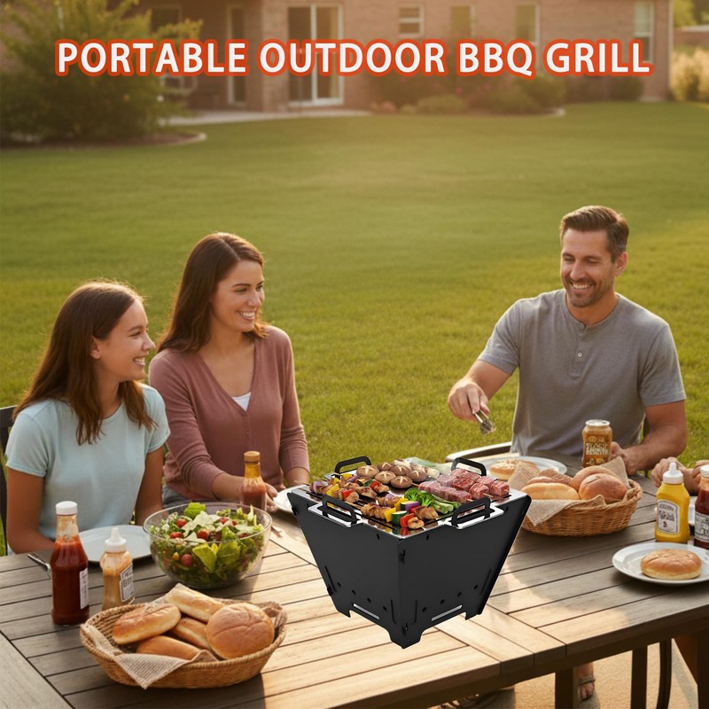ONLYFIRE OUTDOOR LIVING 2 IN 1 BBQ Charcoal Grill &