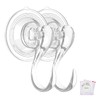 VIS'V Suction Cup Hooks, Small Shower Suction Hooks with Wipes,