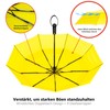 Ergonauts Windproof Double Canopy Pocket Umbrella with Teflon Coating, Ergonomic
