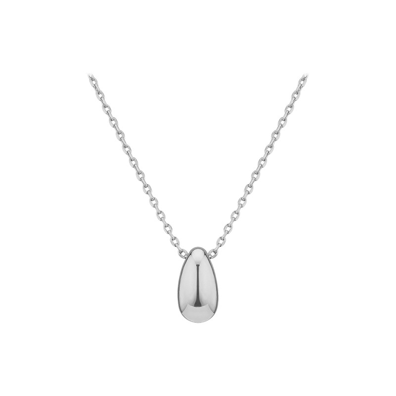 Gold&Deer 14KGP Curve Volume Water Drop Necklace Yellow Gold /