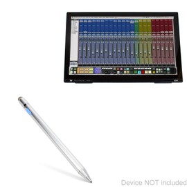 BoxWave Stylus Pen Compatible with Slate Digital Raven MTi2 - AccuPoint Active Stylus, Electronic Stylus with Ultra Fine Tip for Slate Digital Raven MTi2 - Metallic Silver