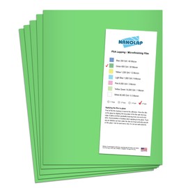 NANOLAP PSA Lapping Film, 5 Pc 30 Micron (600Grit) Adhesive Polishing Paper, 8-1/2” x 11” Microfinishing Fine Sanding Paper, Sanding Film for Scary Sharp Sharpening System, Aluminum Oxide AO