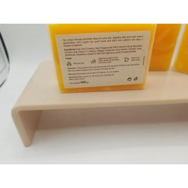 Kojic 3 Pack Turmeric Glow Soap - Handmade Skin Brightening with Lemon & Kojic Acid