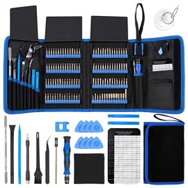 POFET Screwdriver Set 142 Pieces Electronic Precision Screwdriver With 120 Bit Magnetic Repair Tool Kit