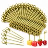 300PCS Cocktail Sticks, 9cm Bamboo Skewers