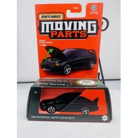Matchbox *NEW* Matchbox Moving Parts - 1996 MITSUBISHI LANCER EVOLUTION IV - (Black)