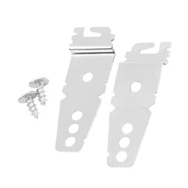 COLLBATH 8269145 Dishwasher Mounting Brackets 2 Iron Brackets Dishwasher Parts for Granite Countertop Prevents Tip- to Install Sturdy Mounting Kit