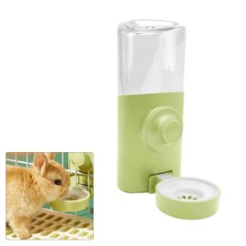 Rabbit Drinker, Hamster Drinker, Automatic Rabbit Bottles, Small Animal Water Bottle, Automatic Water Renewal, 600 ml Accessories(Green)