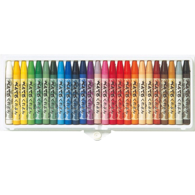 Pentel Crayons PTCR-25, 25 Color Set, Instructions Included