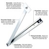 Door Restrictor Arm Stay Mortice Overhead - 90° Opening -