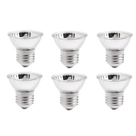 UVA UVB Reptile Light 25W UVA + UVB Full Spectrum Sun Lamp UV Heating Lamp for Turtle Aquarium Aquatic Reptile Lizard,E27/E26 Base,110V,25W,Pack of 6