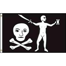 3'x5' Pirate Dulaien Flag Crossbones Jolly Roger Skulls Banner Jean Thomas 3x5