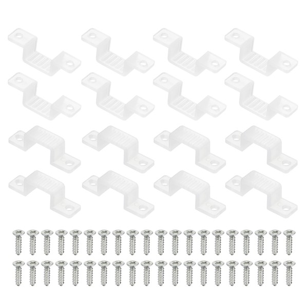 PATIKIL LED Strip Light Clips, Pack of 50 Mounting Brackets,