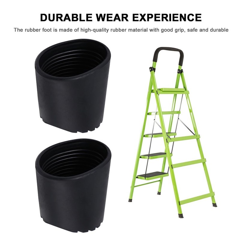 FOYTOKI Ladder Pads: 4pcs Ladder Feet Cover Non-Slip Rubber Step