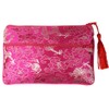kilofly 2 pc Chinese Silk Brocade 2 Zipper Pocket Tassel