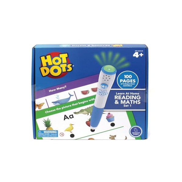 Learning Resources Hot Dots Learn at Home Reading & Maths