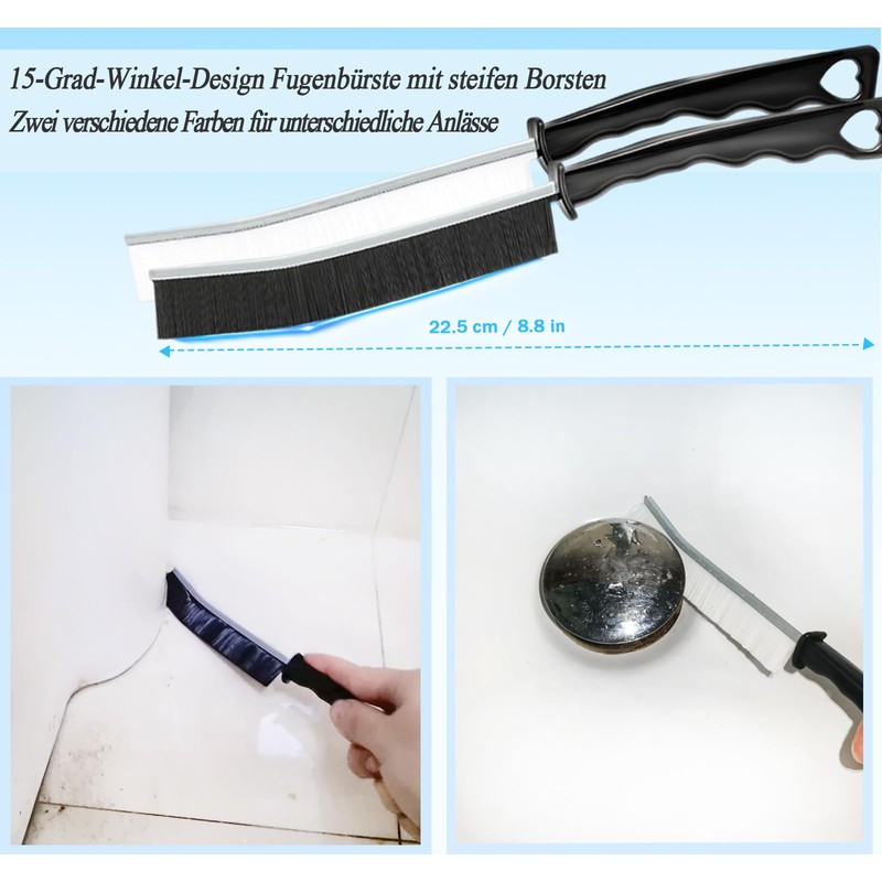 4 Pieces Grout Cleaning Brushes, Multipurpose Cleaning Brushes, Grout Cleaning