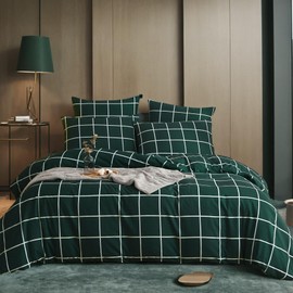 Gezu Christmas Bed Linen Set 135 x 200 cm Santa Claus Snowman Pattern Boys and Girls Christmas Gift Microfibre Red Duvet Cover 135 x 200 cm with Pillowcase 80 x 80 cm