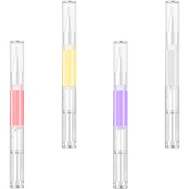 4 Piezas Lápiz Nutritivo Aceite para Cutículas para Manicura 2ml, Aceite Ligero y Portátil para Cuidado de Uñas en Casa o Salón Profesional