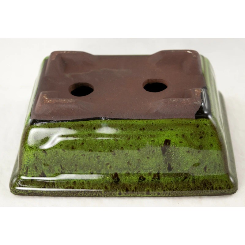 Yubonzai Rectangular Shohin Bonsai, Succulent Pot 6"x 4.5"x 2.25" w