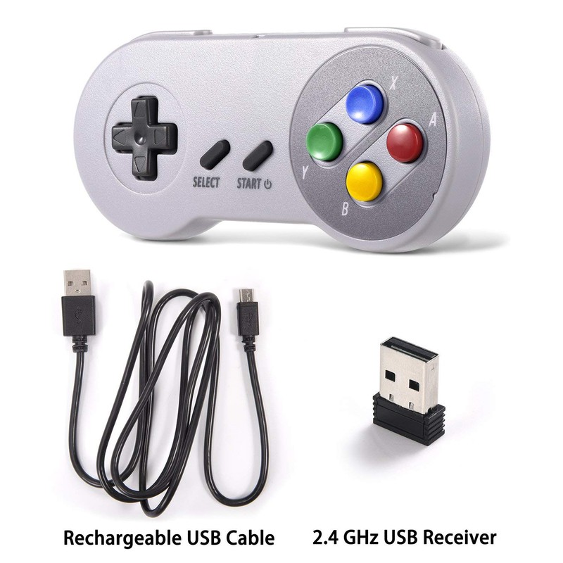 miadore Wireless USB Controller for SNES Emulator, 2 Pack 2.4G