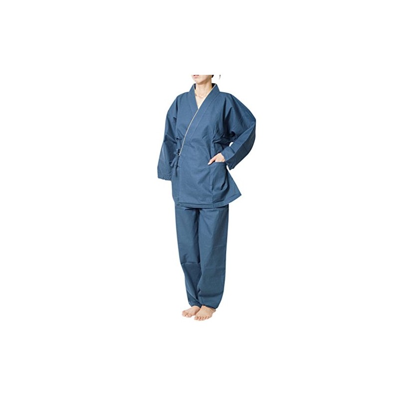 Satsuki Women's Samue, Monk’s Work Clothes, Small-Checked Fabric, 38-7930, S/M/L/LL,