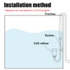 DONGKER Aquarium CO2 Diffuser,Acrylic Hanging CO2 Atomizer with Suction Cups