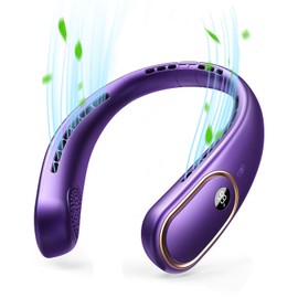 VETIFINAL Neck Fan Rechargeable - 5000mAh Portable Neck Fan with Digital Display, 4 Speeds 75% Stronger Cooling, Hands-Free Personal Fan for Women/Men/Kids, Type-C Fast Charge, Gift-Ready Packaging