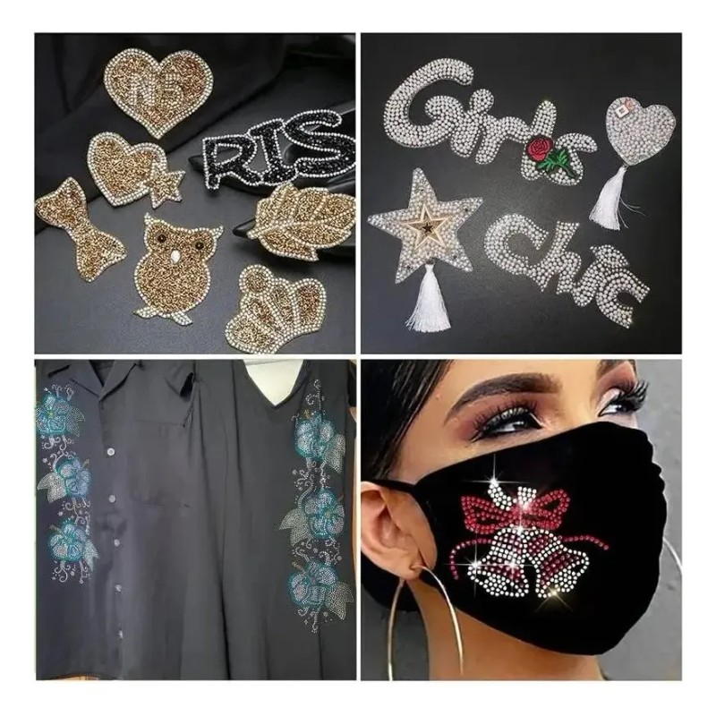 Kit De Aplicador Piedras Decorativas Para Ropa Uñas Hotfix