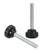 sourcing map M6 x 44mm Metric Male Thread Knurled Clamping