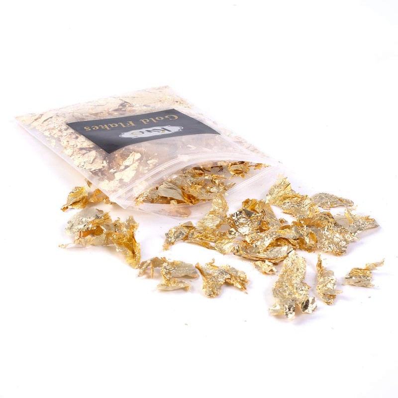 KINNO Gold Foil Flake, Fake Resin Nail DIY Crafts, Decoration,
