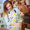 BGBDEIA Bees and Chamomile Kitchen Apron for Women Men, Adjustable