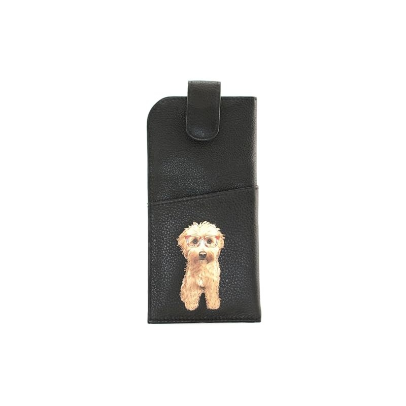 Mala Leather Coco's Glasses Collection Leather Glasses Case 5205_12 Black,