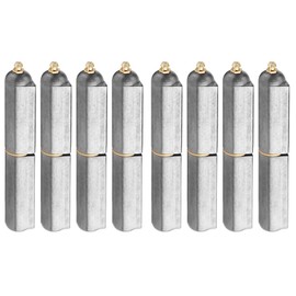 MOUNTAIN_ARK 8 Pack 4-5/8" x 5/8" Weld On Bullet Hinges with Grease Zerk, Heavy Duty Steel Lift Off Weldable Barrel Hinge for Metal Gate, BBQ Smoker, Trailer