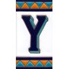 House Numbers Ceramic Tiles, Letters & Frames, Spanish Orange &