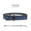 BEEL Men's Consecutive Pinhole Camouflage Pattern Belt, Synthetic Leather, Casual,