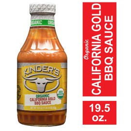 Kinder’s Organic California Gold BBQ Sauce; Smooth and Sweet Blend Combines Classic Mustard Flavors with Smoky Sweetness; Versatile Sauce or Dip; Certified Organic; A Legacy of Quality, 19.5 oz.