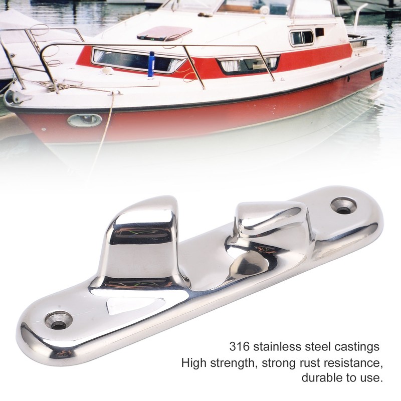 152mm/5.98in Straight Bow Chock Line Cleat Hardware 316 Stainless Steel