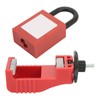 Lock Circuit Breaker Lockout Alloy Serrated Nylon Padlock 25mm Lockhole