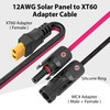 sovunis Solar to XT60 Extension Cable 12AWG Solar Connector to