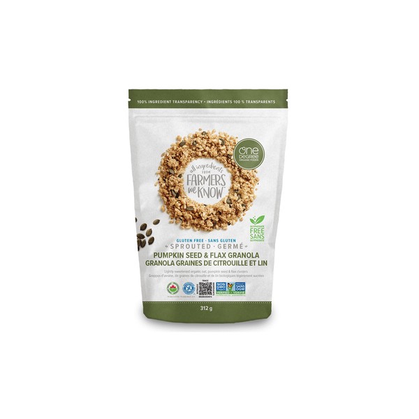 One Degree Sprouted Pumpkin Seed & Flax Granola 312 g