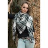 styleBREAKER Square XXL scarf, large blanket scarf with tartan plaid